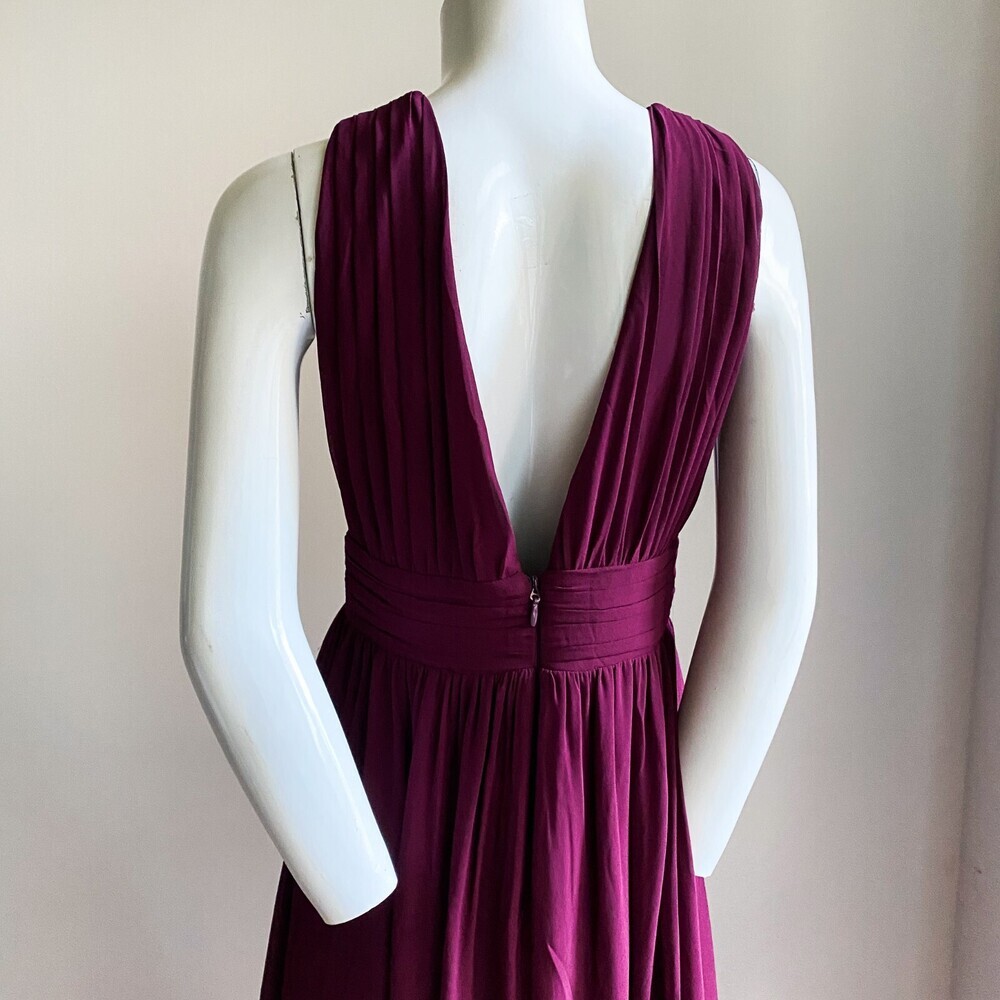 Lulus Heavenly Hues A-line Gown In Burgundy S - Picture 4 of 6